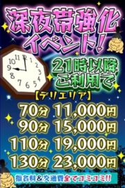 ☆深夜のデリバリーパック☆